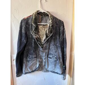 Stylish Black Denim Women's Jacket
